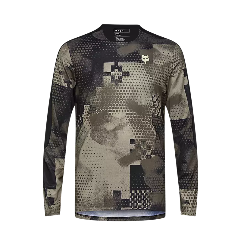 Fox Racing Flexair Ascent Long Sleeve MTB Jersey - Pulse - Sand