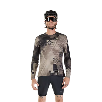 Fox Racing Flexair Ascent Long Sleeve MTB Jersey - Pulse - Sand