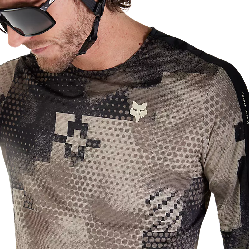 Fox Racing Flexair Ascent Long Sleeve MTB Jersey - Pulse - Sand