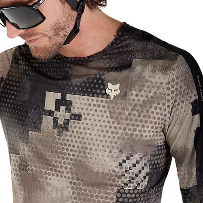 Fox Racing Flexair Ascent Long Sleeve MTB Jersey - Pulse - Sand
