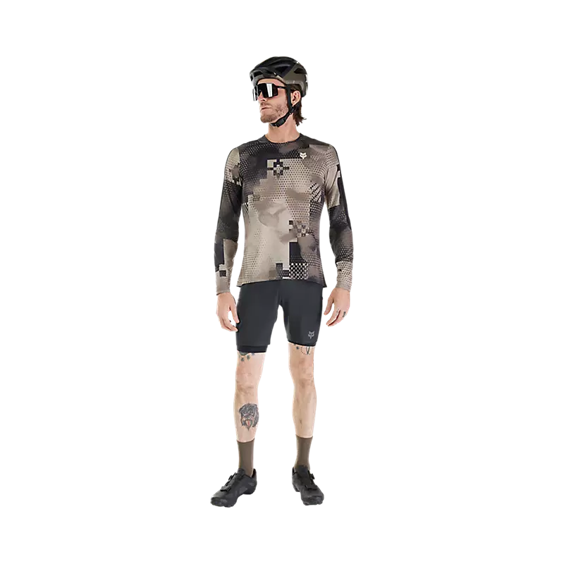 Fox Racing Flexair Ascent Long Sleeve MTB Jersey - Pulse - Sand