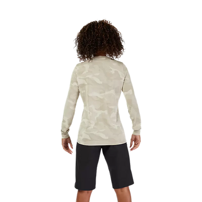 Fox Racing Ranger Tru Dri Long Sleeve MTB Jersey - Womens - Cream