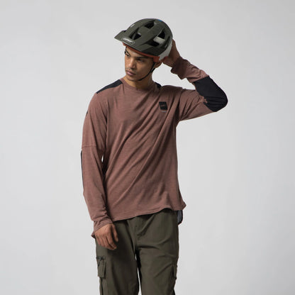 Leatt Trail 4.0 Long Sleeve MTB Jersey - Stout Brown