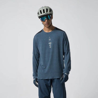 Leatt Trail 4.0 Long Sleeve MTB Jersey - Midnight Blue