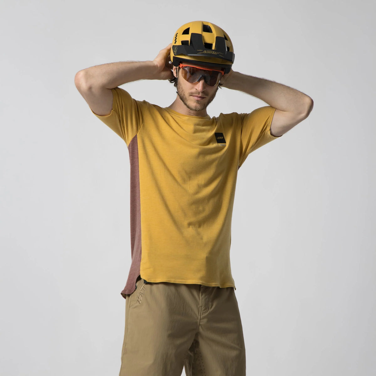 Leatt Trail 4.0 Short Sleeve MTB Jersey - Ochre Yellow