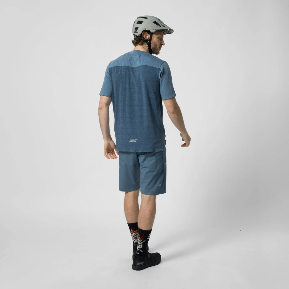 Leatt Trail 4.0 Short Sleeve MTB Jersey - Dusty Blue