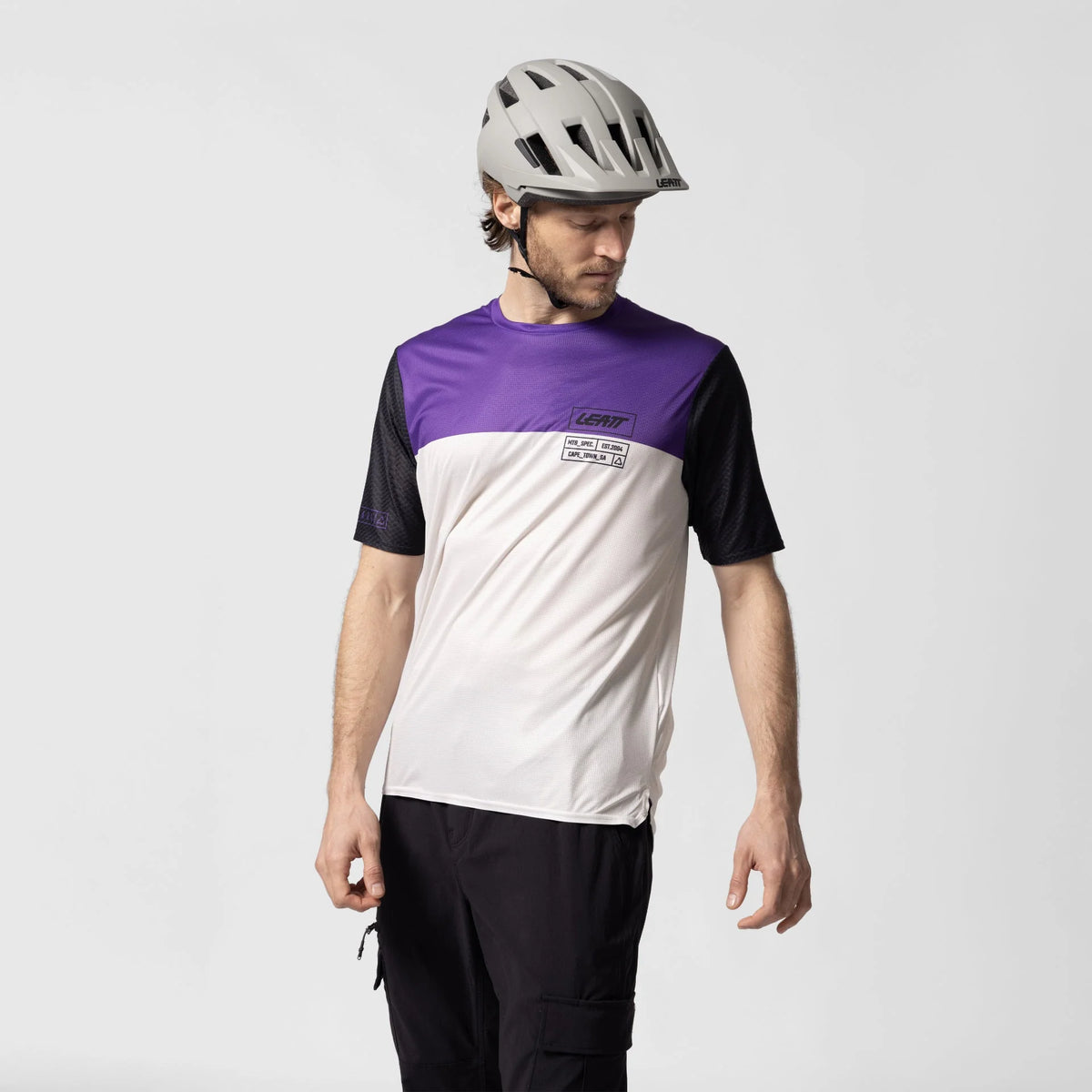 Leatt Trail 3.0 Short Sleeve MTB Jersey - Space Purple
