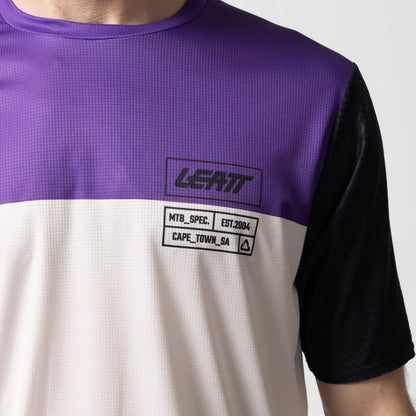 Leatt Trail 3.0 Short Sleeve MTB Jersey - Space Purple