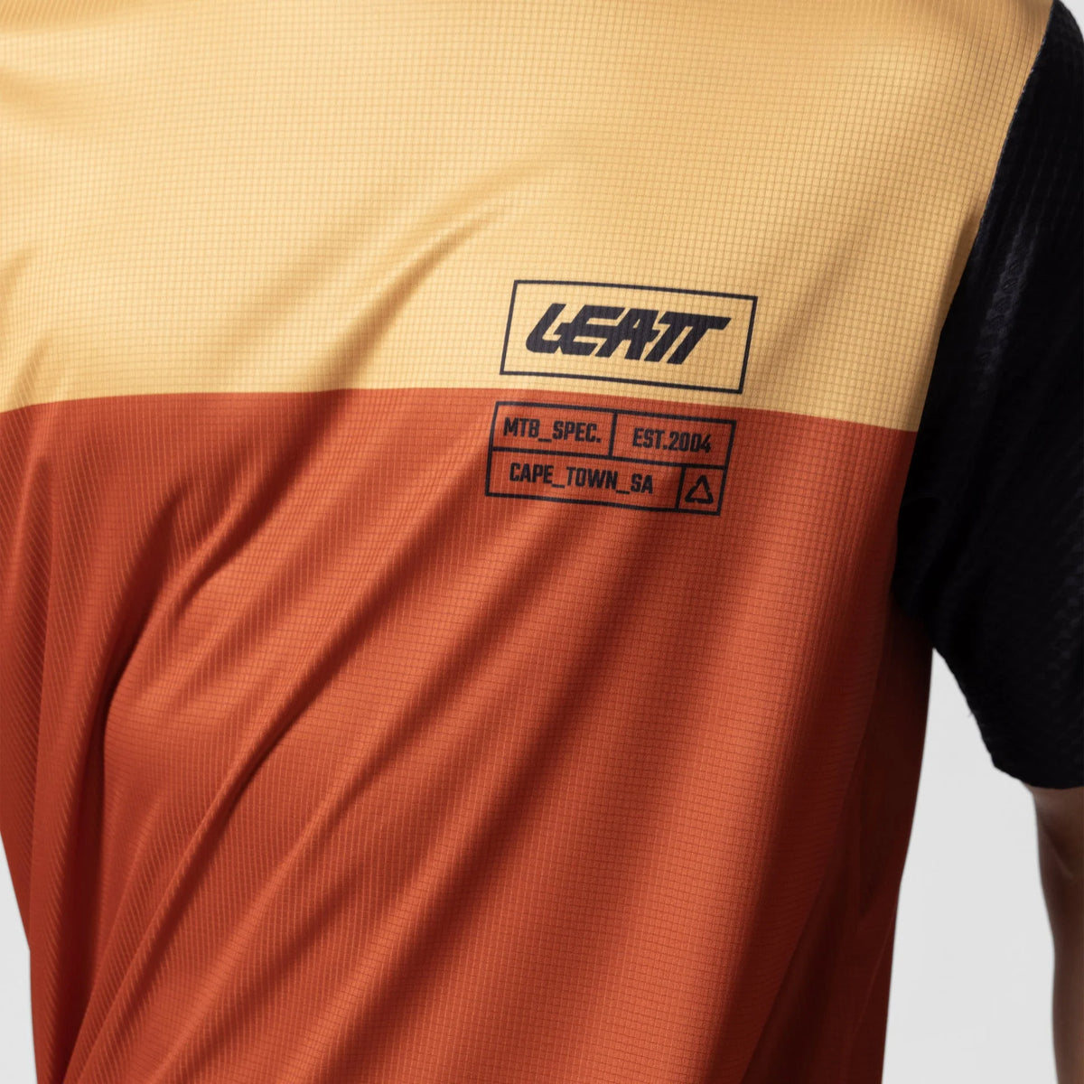 Leatt Trail 3.0 Short Sleeve MTB Jersey - Oxide Red