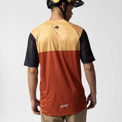 Leatt Trail 3.0 Short Sleeve MTB Jersey - Oxide Red