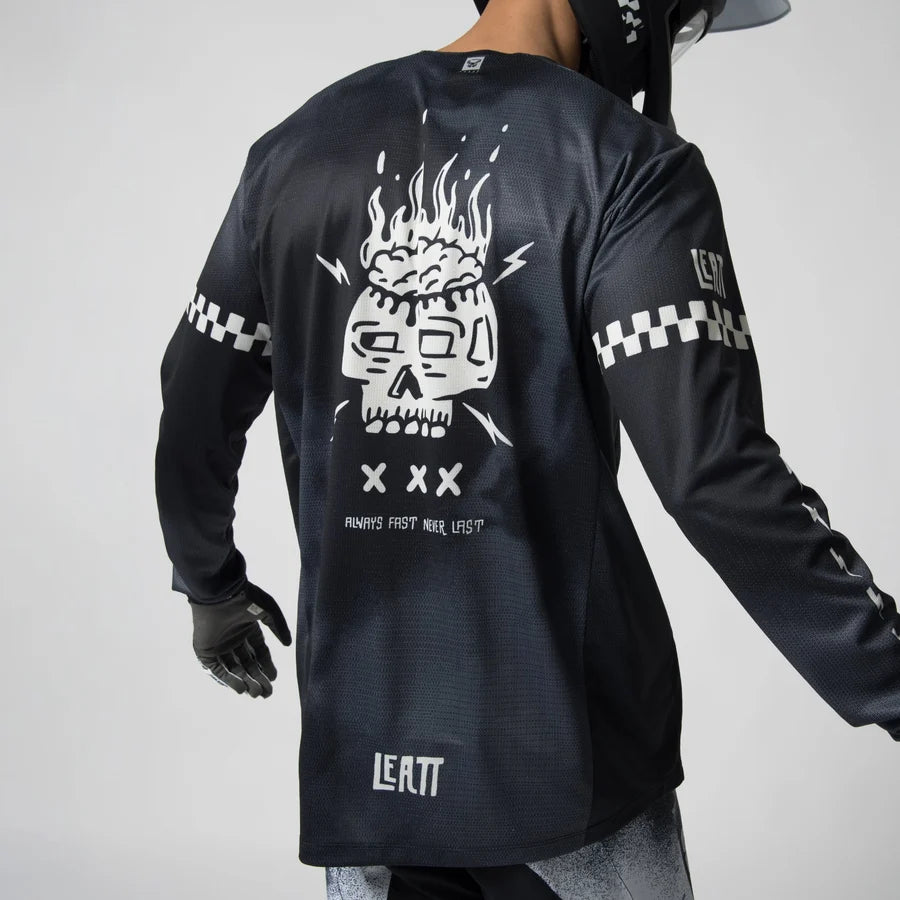 Leatt Gravity 4.0 Long Sleeve MTB Jersey - Sketchy Black