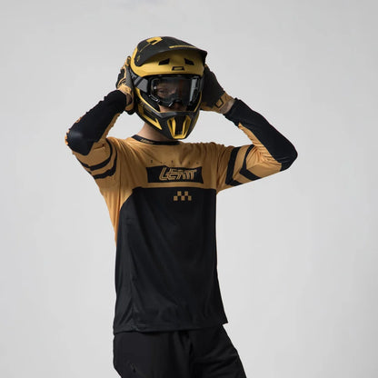 Leatt Gravity 4.0 Long Sleeve MTB Jersey - Ochre Yellow