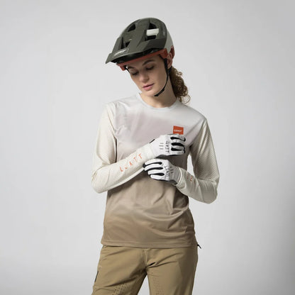 Leatt Trail 3.0 Long Sleeve MTB Jersey - Womens - Fade White