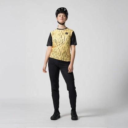 Leatt Trail 3.0 Short Sleeve MTB Jersey - Womens - Trails Yellow