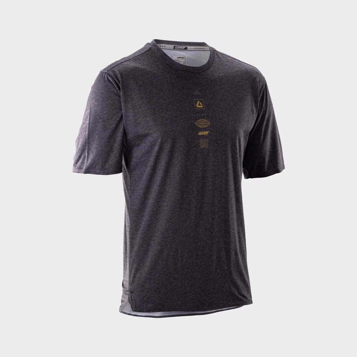 Leatt Trail 4.0 Short Sleeve MTB Jersey - Ghost Black