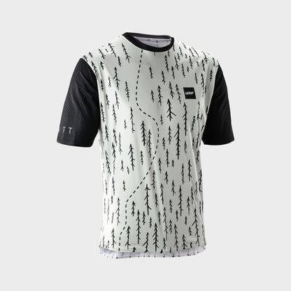 Leatt Trail 3.0 Short Sleeve MTB Jersey - Trails White