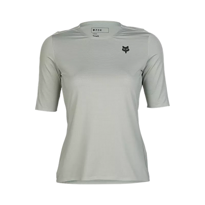 Fox Racing Flexair Ascent Short Sleeve MTB Jersey - Womens - Gray Vintage