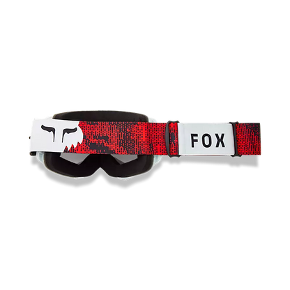 Fox Racing Main Kairos MTB Goggle - Mirrored Lens - White-Flo Red