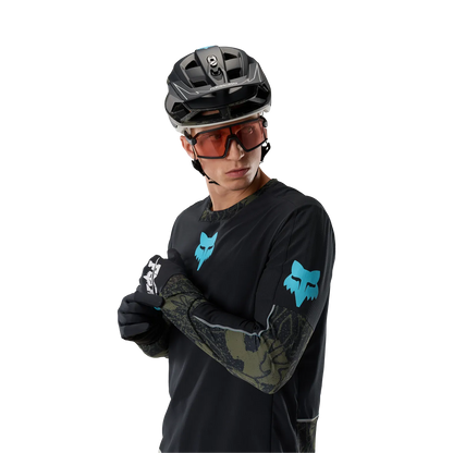Fox Racing Defend Thermal Long Sleeve MTB Jersey - Lunar - Black