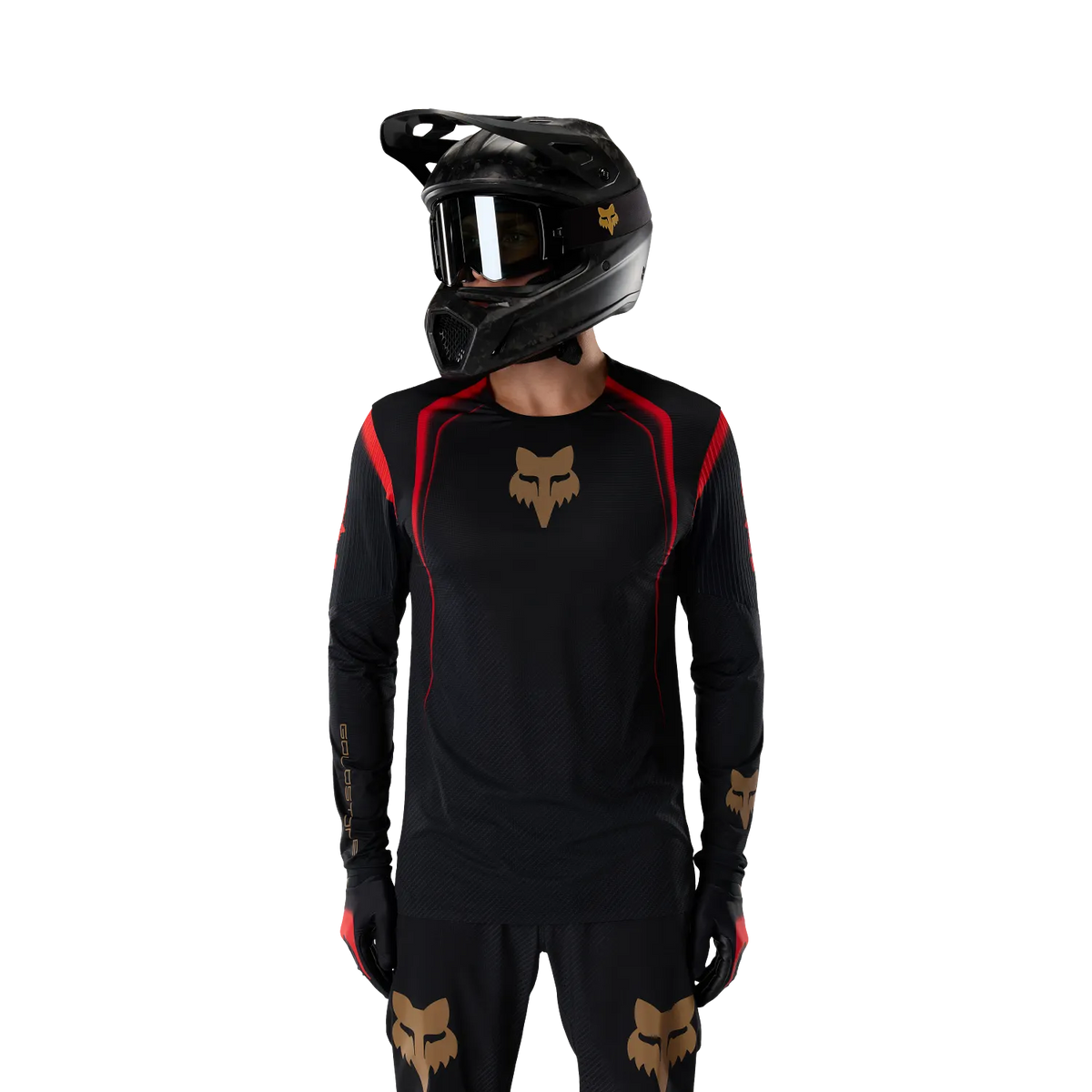 Fox Racing Flexair Long Sleeve MTB Jersey - Goldstone - Black
