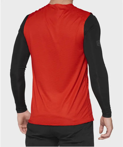 100% R-Core Concept Sleeveless MTB Jersey - Red