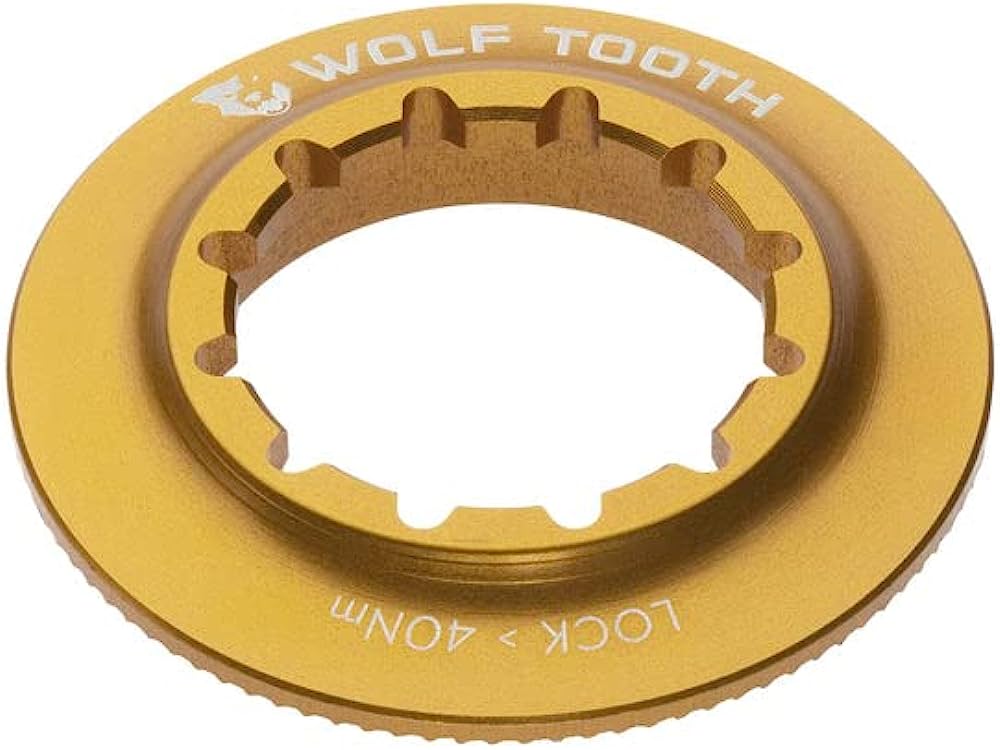 Wolf Tooth Components Centerlock Rotor Lockring - Internal Splined - Gold