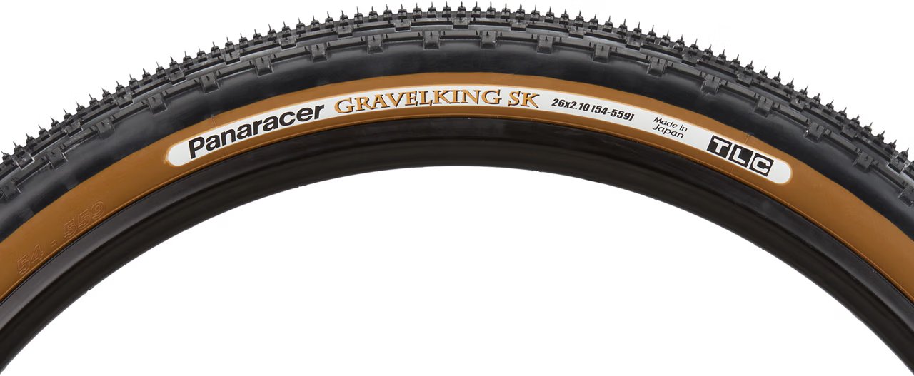 Panaracer Gravelking SK 26" Folding Gravel Tire - Black-Brown