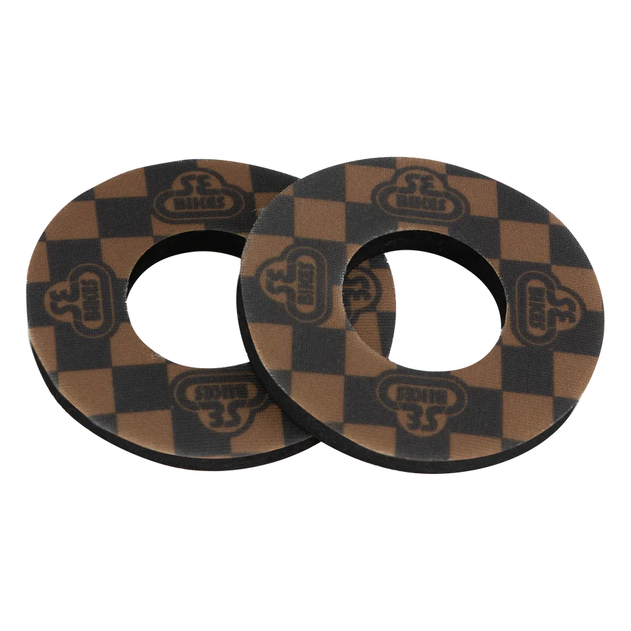 SE Bikes Checkerboard Donuts - Gold and Black