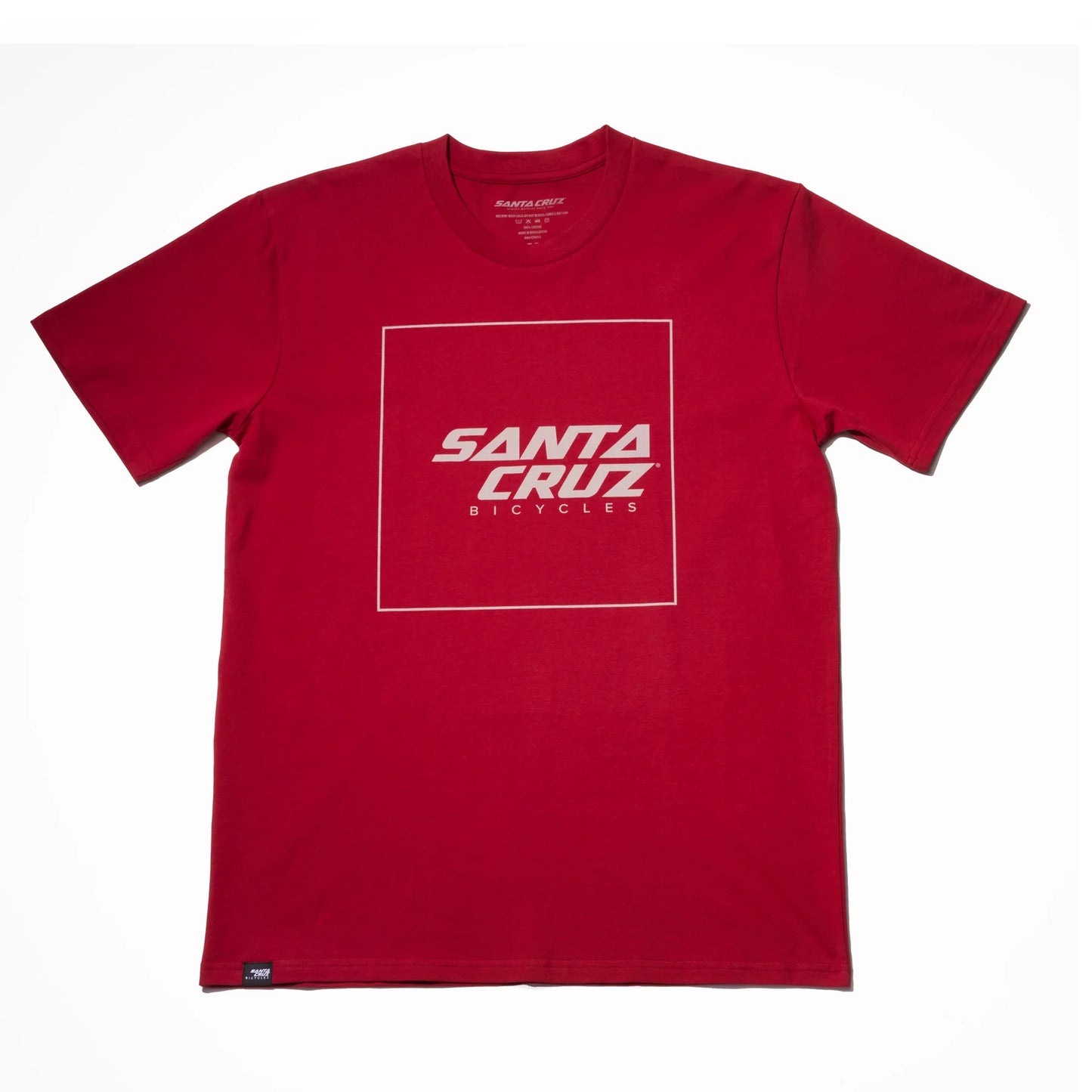 Santa Cruz Squared Up Tee - Cardinal