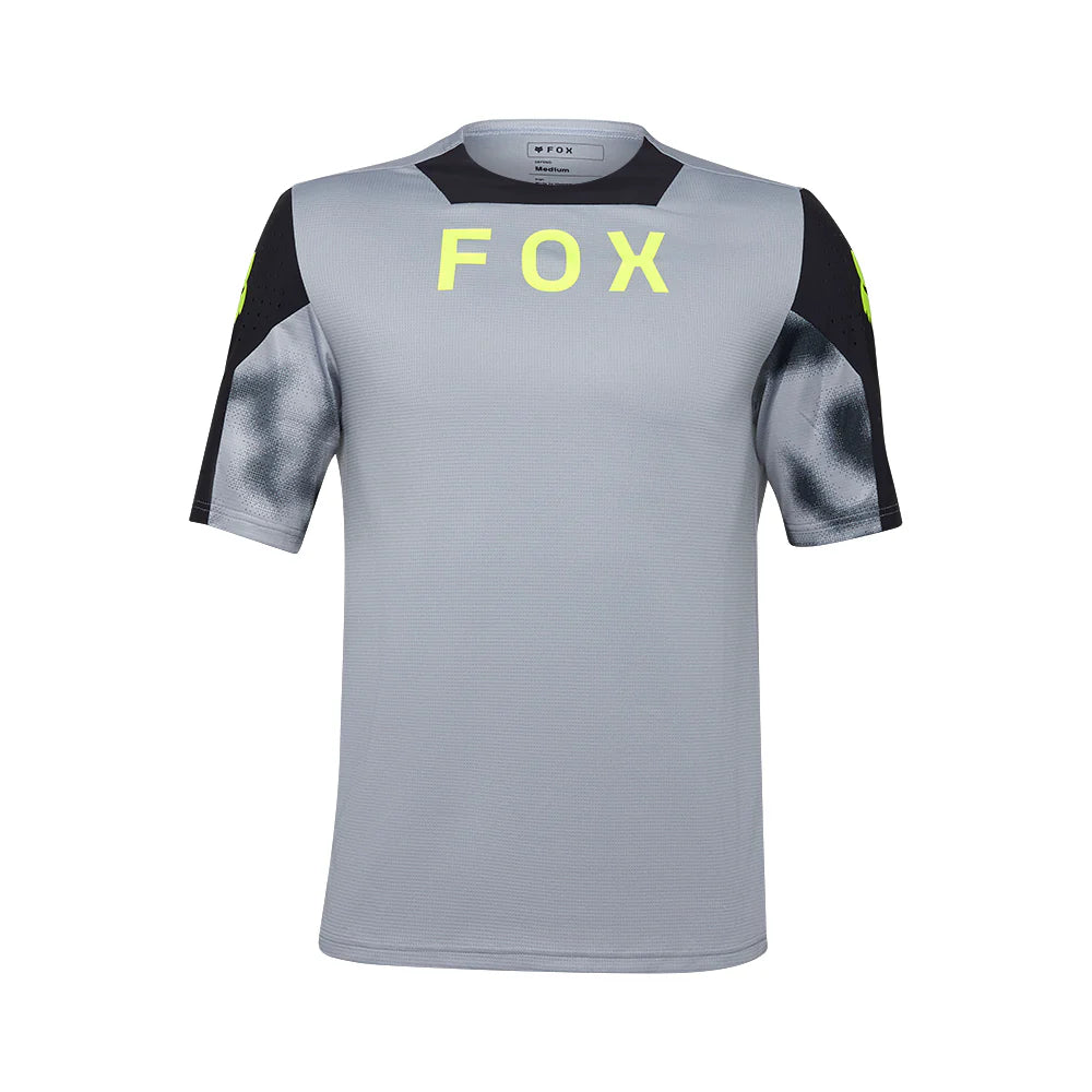 Fox Racing Defend Short Sleeve MTB Jersey - Taunt - Steel Gray