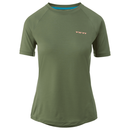 Yeti Monument Merino Short Sleeve MTB Jersey - Womens - Olivine
