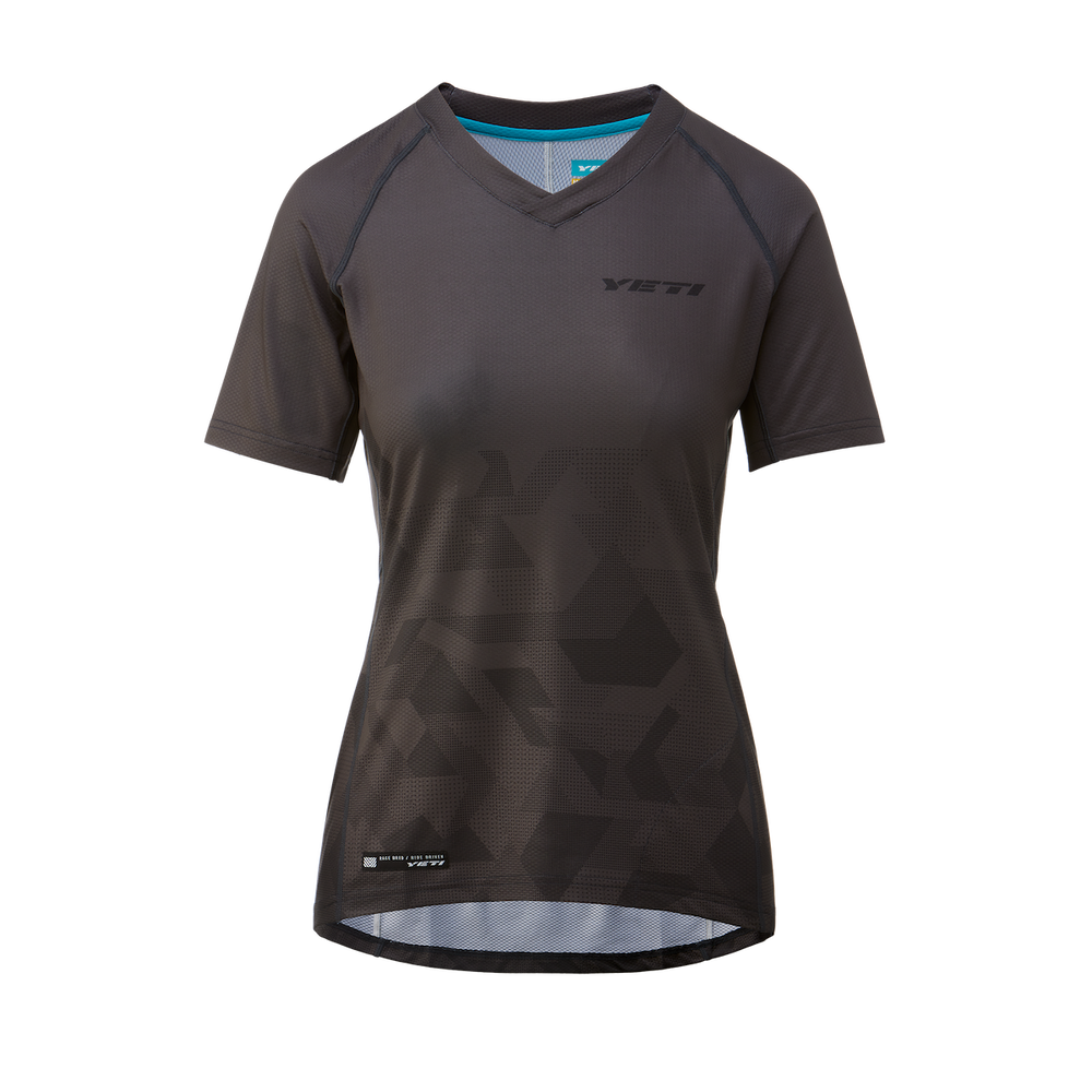 Yeti Enduro Short Sleeve MTB Jersey - Womens - Obsidian Disruption