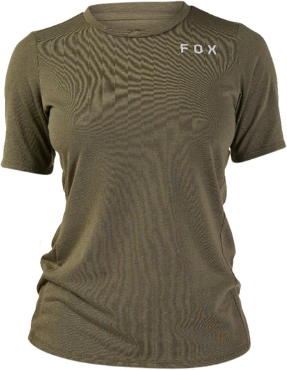 Fox Racing Ranger Dri Release Short Sleeve MTB Jersey - Alyn - Womens - Olive Green