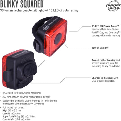 Planet bike Blinky Squared Taillight