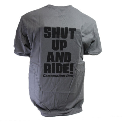 CBO Shut up and Ride Tee Shirt - Gray
