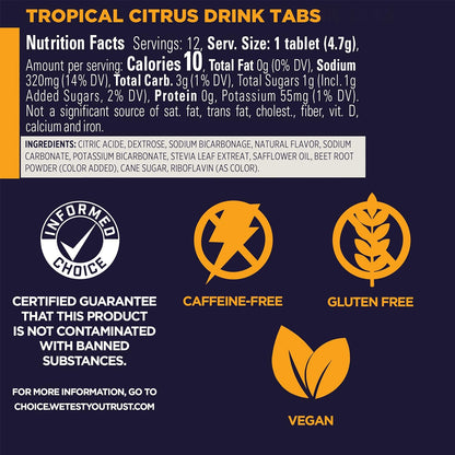 GU Hydration Drink Tabs - Tropical Citrus