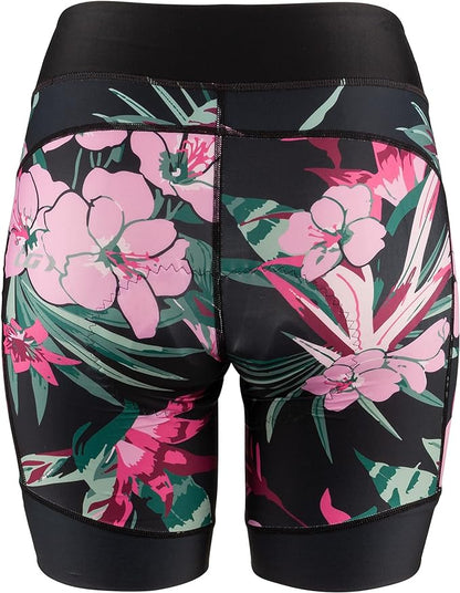 Louis Garneau Neo Power Art Motion 7 Cycling Short - Womens - Black Flower - 2022