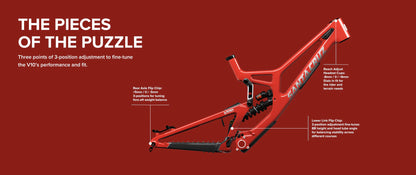 Santa Cruz V10 CC MX - DH S Kit - Gloss Red - 2024