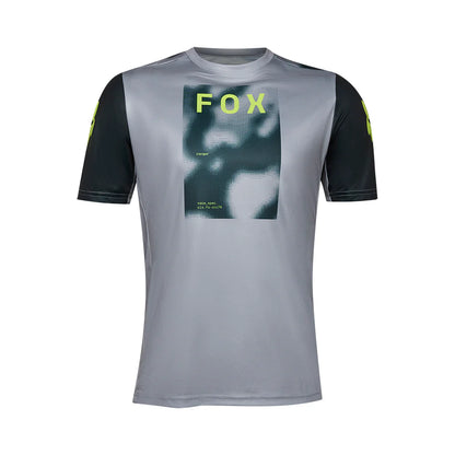 Fox Racing Ranger Short Sleeve MTB Race Jersey - Taunt - Steel Gray