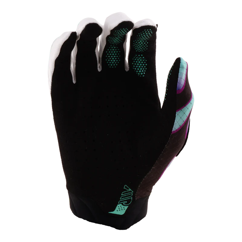 Troy Lee Designs Air MTB Glove - Overspray - Black-Real Teal