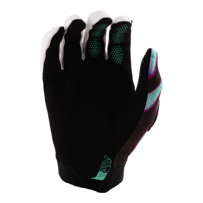 Troy Lee Designs Air MTB Glove - Youth - Overspray - Black-Real Teal