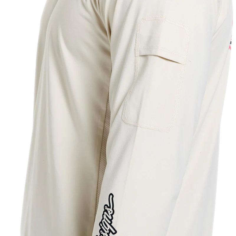Troy Lee Designs Ruckus Long Sleeve Ride Tee - Art and Speed - Pumice