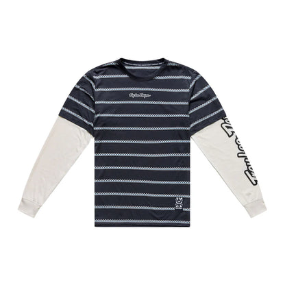 Troy Lee Designs Skyline Long Sleeve Ride Tee - One Eye - Aero Blue