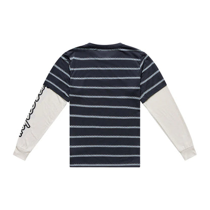 Troy Lee Designs Skyline Fakie Long Sleeve Ride Tee - Stripe - Carbon