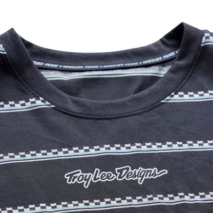 Troy Lee Designs Skyline Fakie Long Sleeve Ride Tee - Stripe - Carbon