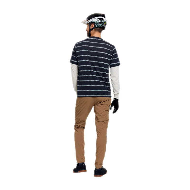 Troy Lee Designs Skyline Fakie Long Sleeve Ride Tee - Stripe - Carbon