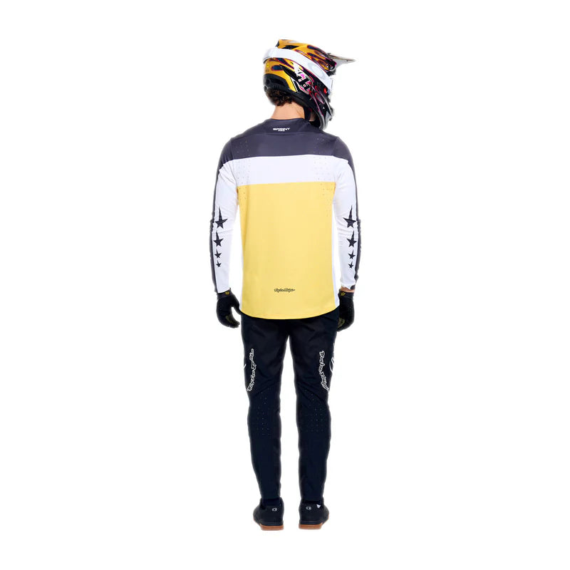 Troy Lee Designs Sprint Pro Short Sleeve MTB Jersey - Yo Moto - Butter
