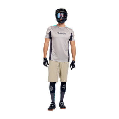 Troy Lee Designs Stage Short Sleeve MTB Jersey - Signature - Stone