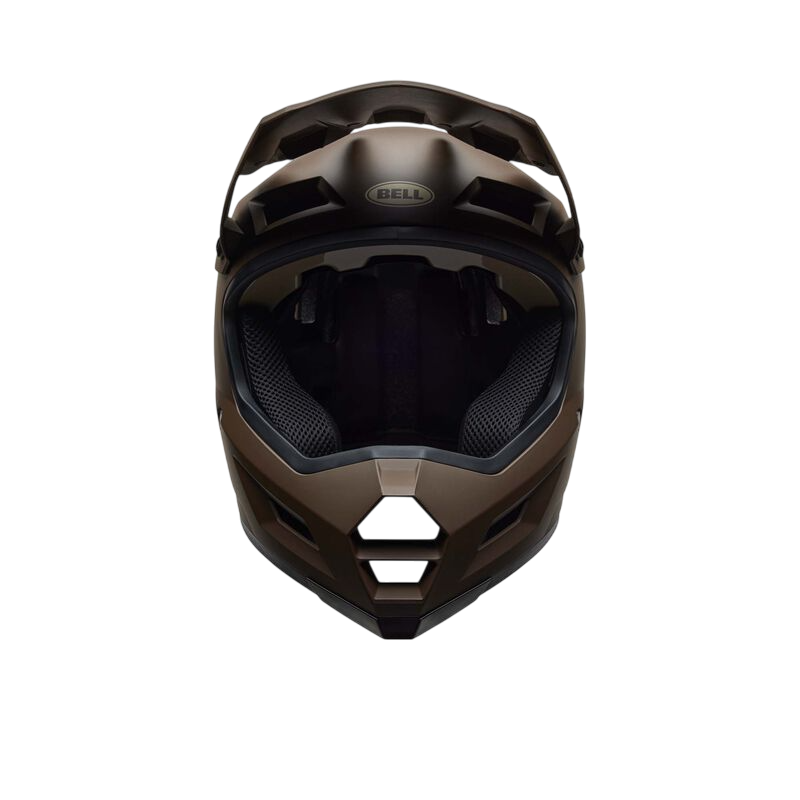 dark brown motorcycle helmet Bell Sanction 2 Helmet Medium Matte Dark Brown