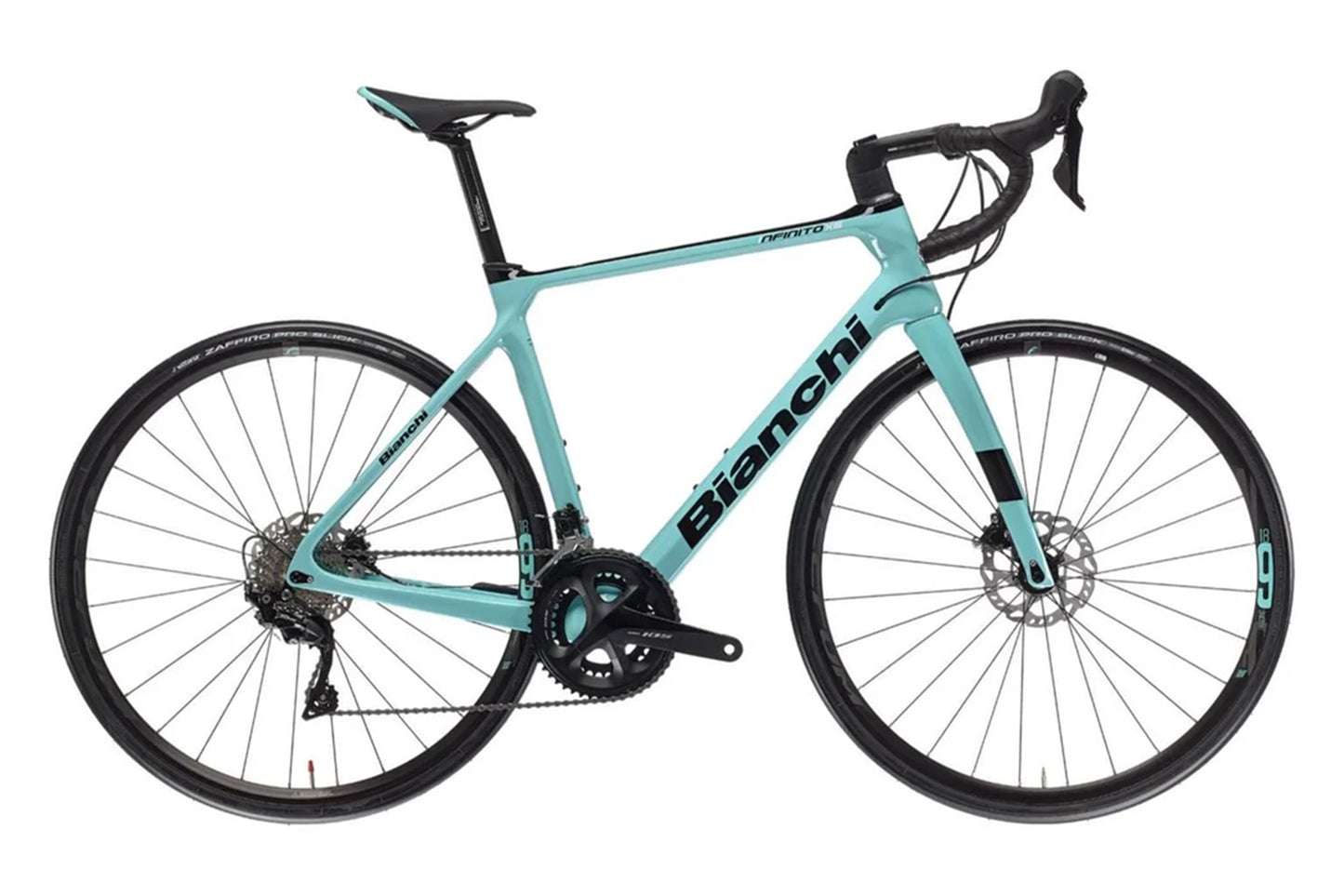 Bianchi Infinito XE Disc 700c - 105 12 Spd - Celeste-Black Gloss